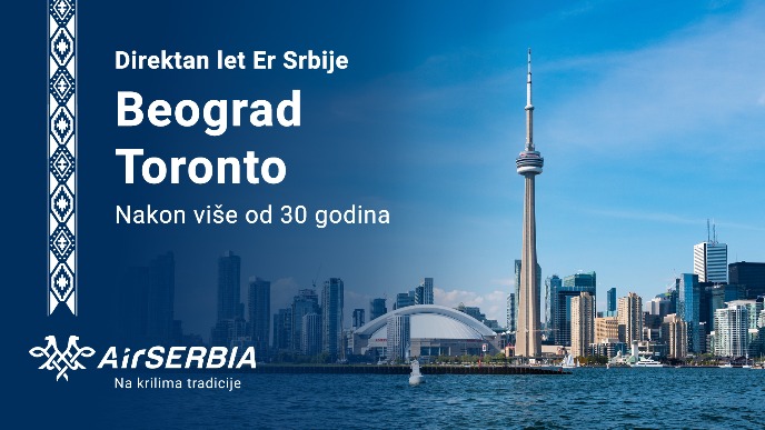 Er Srbija leti za Toronto